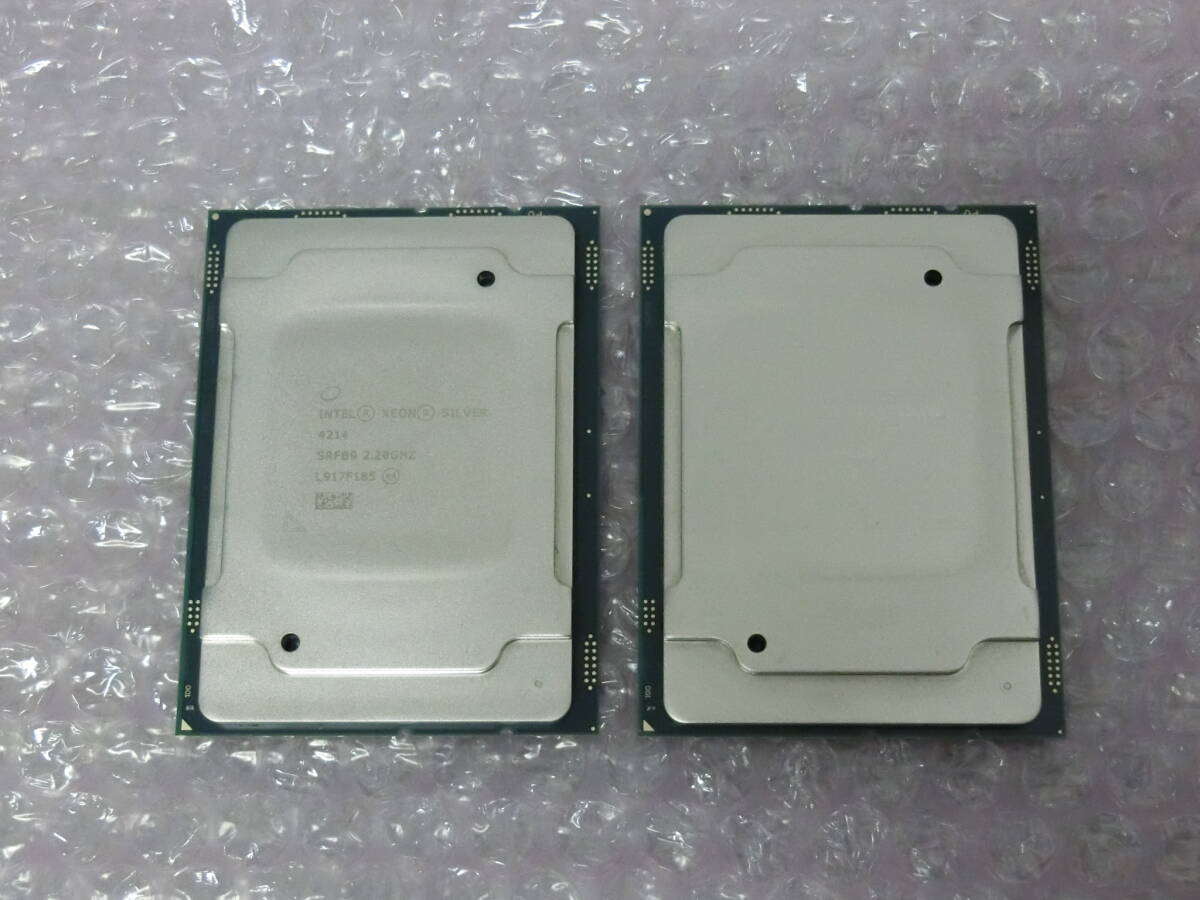 ◆◇Intel Xeon SILVER 4214 SRFB9 2.20GHz 12コア24スレッド 2個セット◇◆拍卖