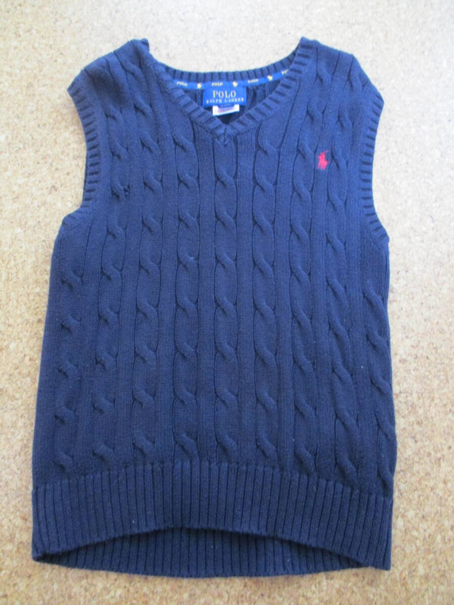 子供用 ポロ・ラルフローレン ベスト 紺色 拍卖