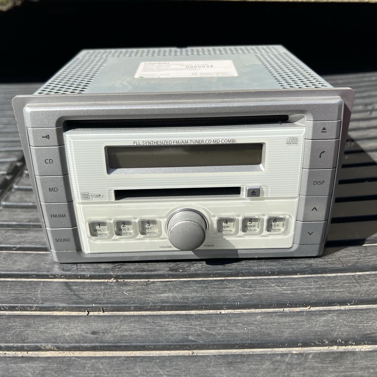 clarion クラリオン PS-4106E-A CDプレーヤー オーディオ デッキ FM AM CD MD チューナー 本体のみ ジャンク拍卖