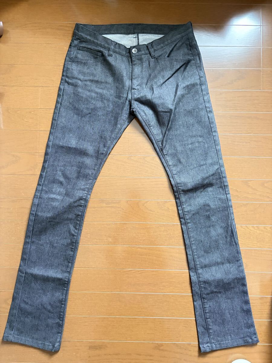 【美品】MICHEL KLEIN HOMME ダークグレー デニムパンツ拍卖