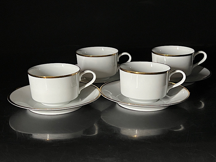 【瑞】ノリタケ Noritake ホワイト カップ&ソーサー2客セット拍卖