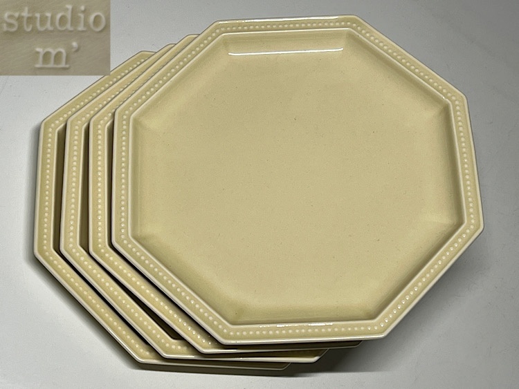 【瑞】Studio m' スタジオ エム 八角皿 4枚拍卖