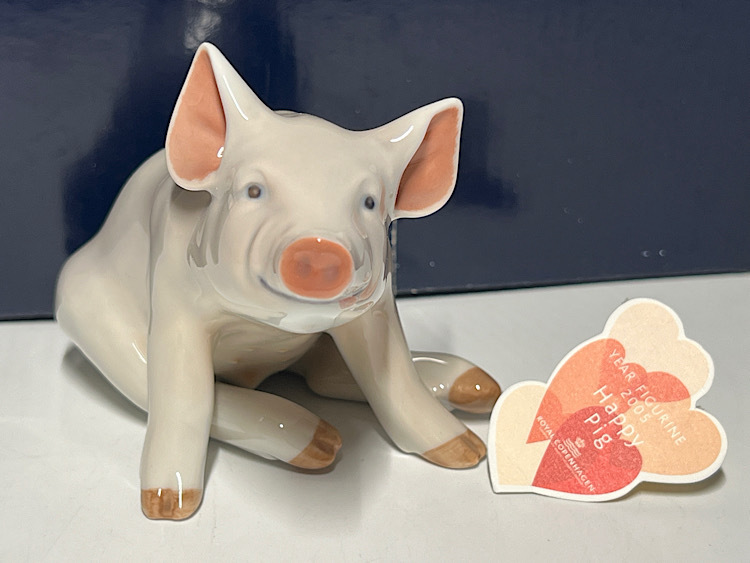 【瑞】ロイヤルコペンハーゲン 子豚 フィギュリン置物拍卖