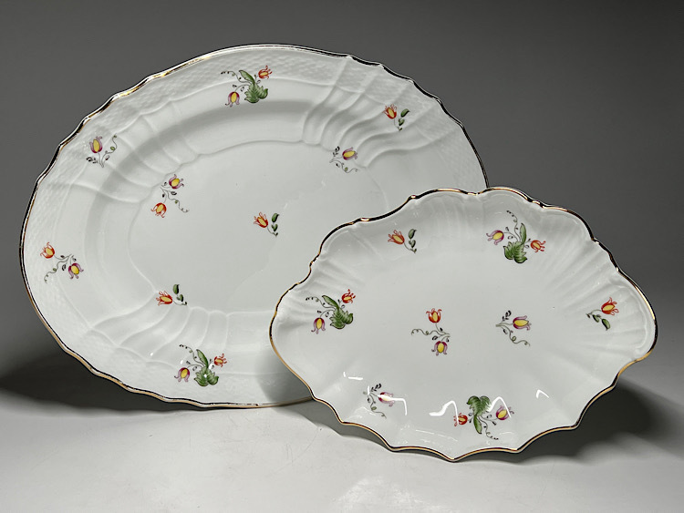 【瑞】リチャードジノリ ベッキオシェイプ オーバルディッシュとシェルディッシュ 2枚拍卖