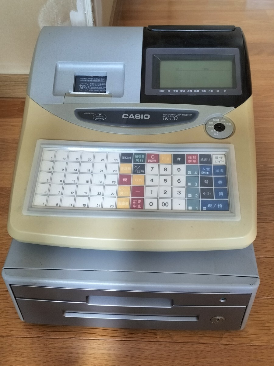 カシオ CASIO 電子レジスター TK-110 店舗用品 拍卖