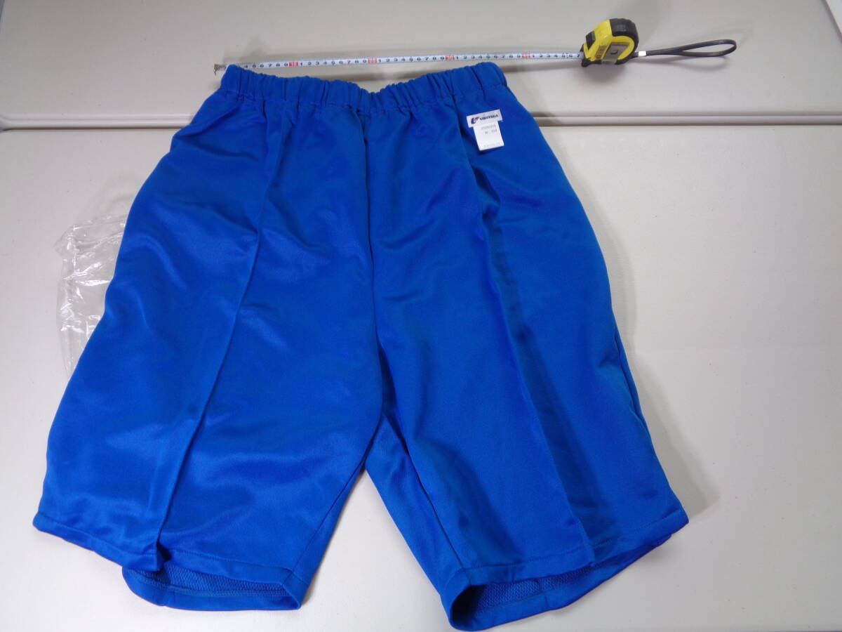胴囲110(big size) navy blue unitika ジャージ ●レトロ●ハーフパンツ●保管品●体操拍卖