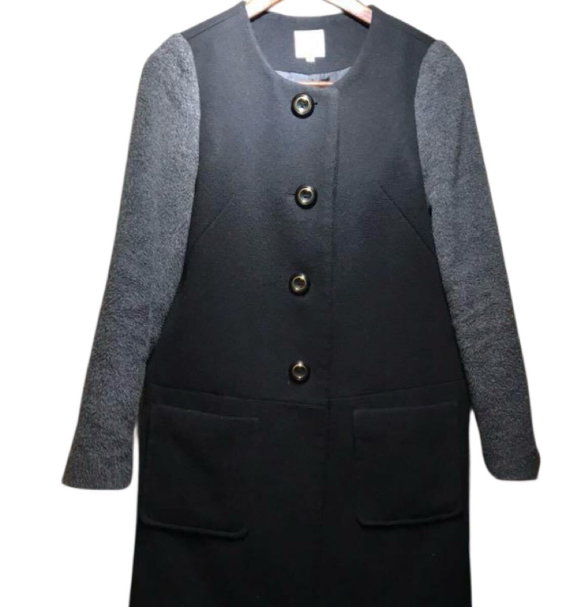 grove グローブ ノーカラーコート size M拍卖