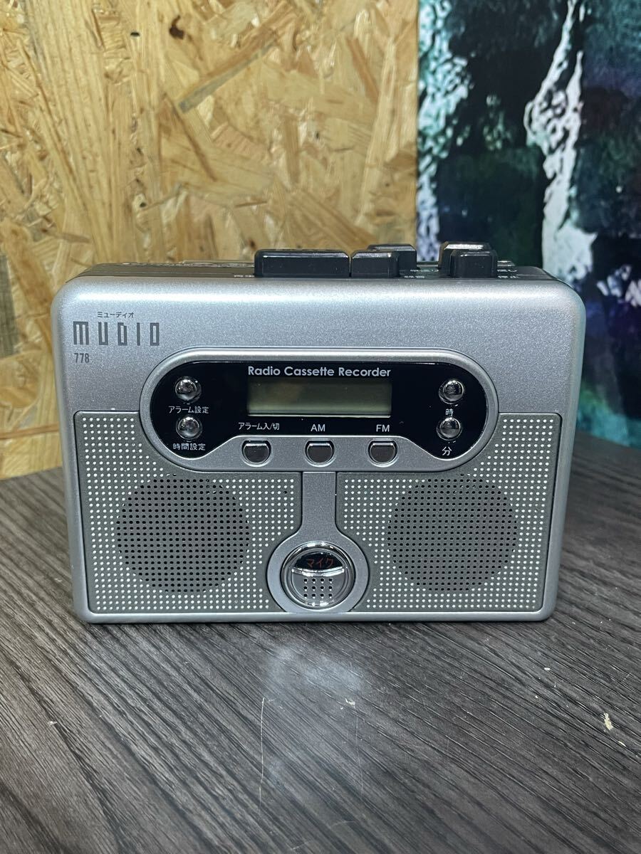 MUDIO ミューディオ 778 ラジオカセットレコーダー AM/FM ポータブル オートリバース拍卖