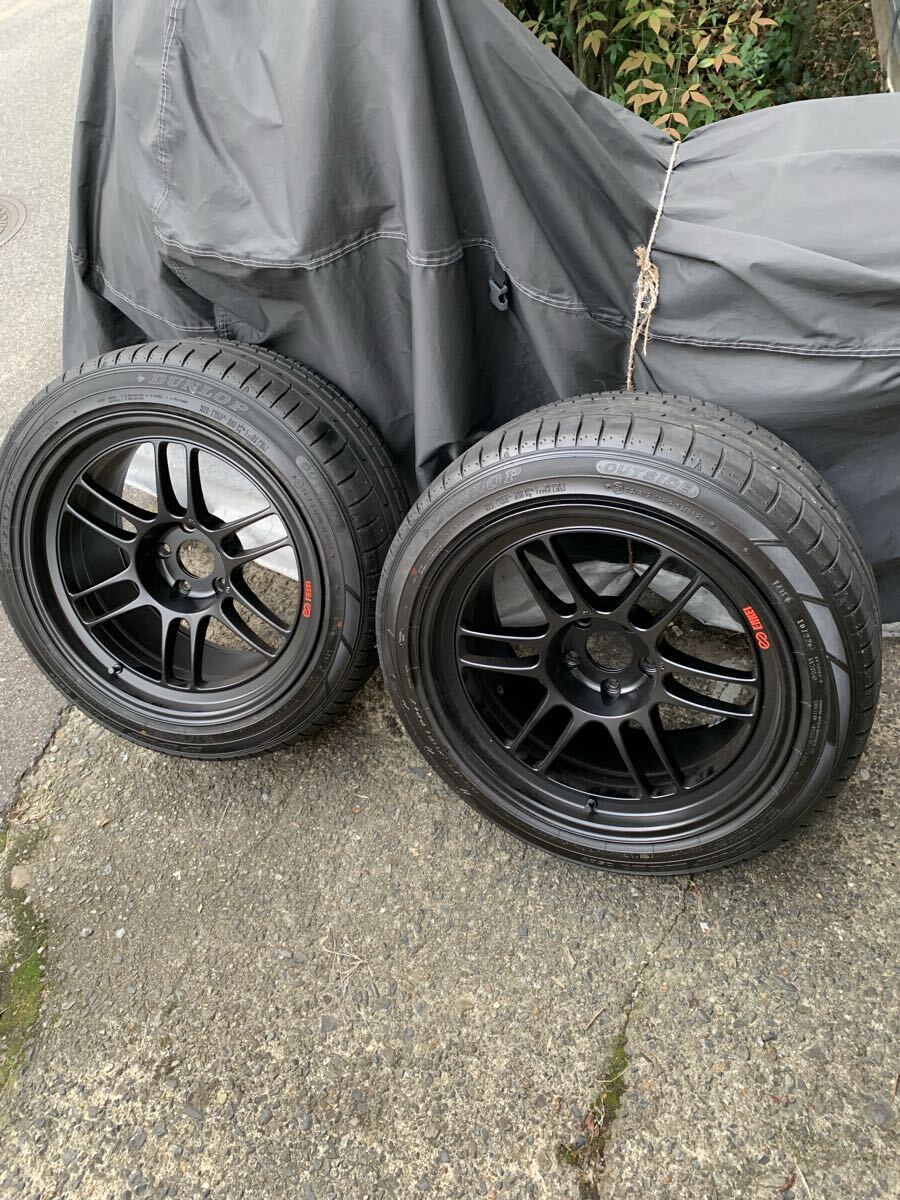 新品購入後数キロ使用 エンケイ RPF1 18×9.5J 15 勿論目立つ傷無し! CZ4A タイヤ付き! 送料頑張ります!拍卖