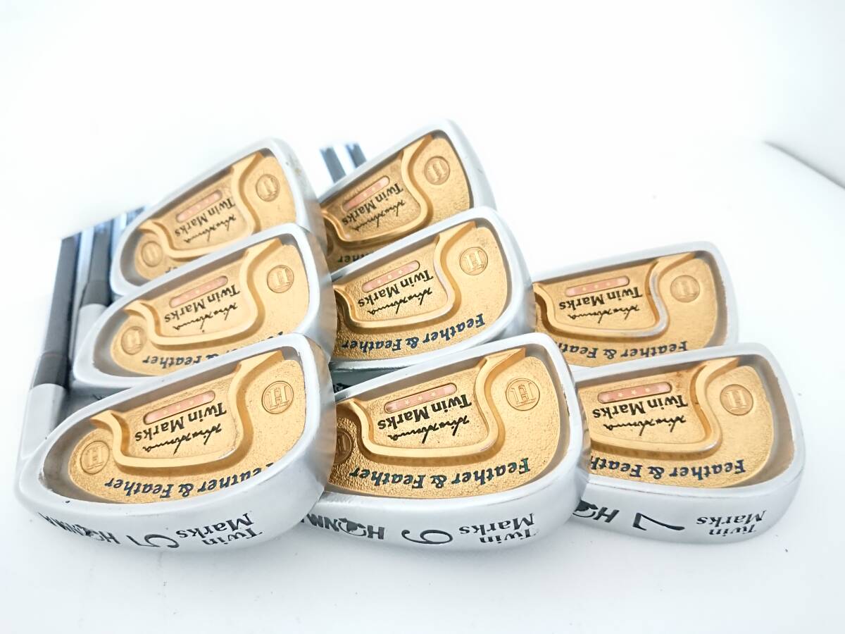 本間ゴルフ◆◆ 最高級 金 Twin.Marks Fw&Fw ALL GOLD 3星★★★ ゴールド 金メタル 秘蔵の名器 超希少◆◆豪華8本組!!!拍卖