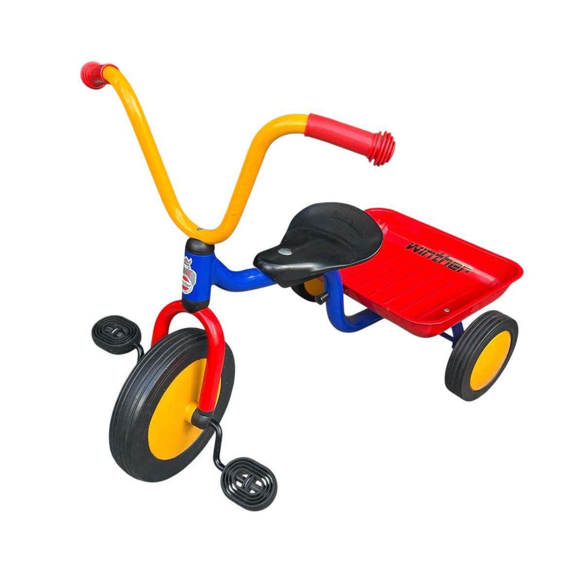 ボーネルンド ペリカンデザイン三輪車 Vハンドル カラー 荷台つき拍卖