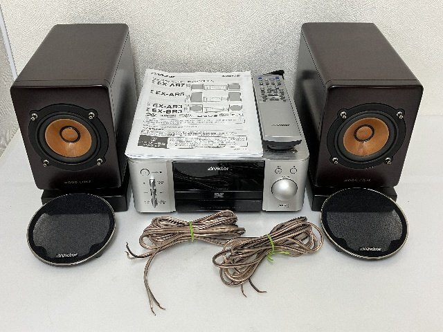 Victor/ビクター コンパクトコンポーネントDVDシステム EX-AR3 専用スピーカースタンド LS-EXA3/リモコン/説明書付き Ж 73F78-1拍卖