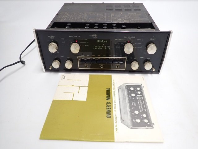 McIntosh C28 マッキントッシュ ソリッドステート プリアンプ コントロールアンプ 動作可 正規輸入品 ∬ 73F10-22拍卖