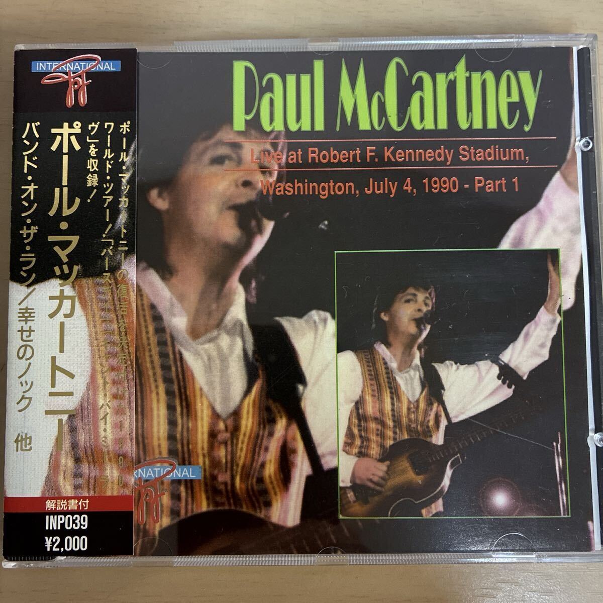 ポール・マッカートニー《Live in Washigton 1990-Part 1》◆輸入盤・送料4点まで185円拍卖