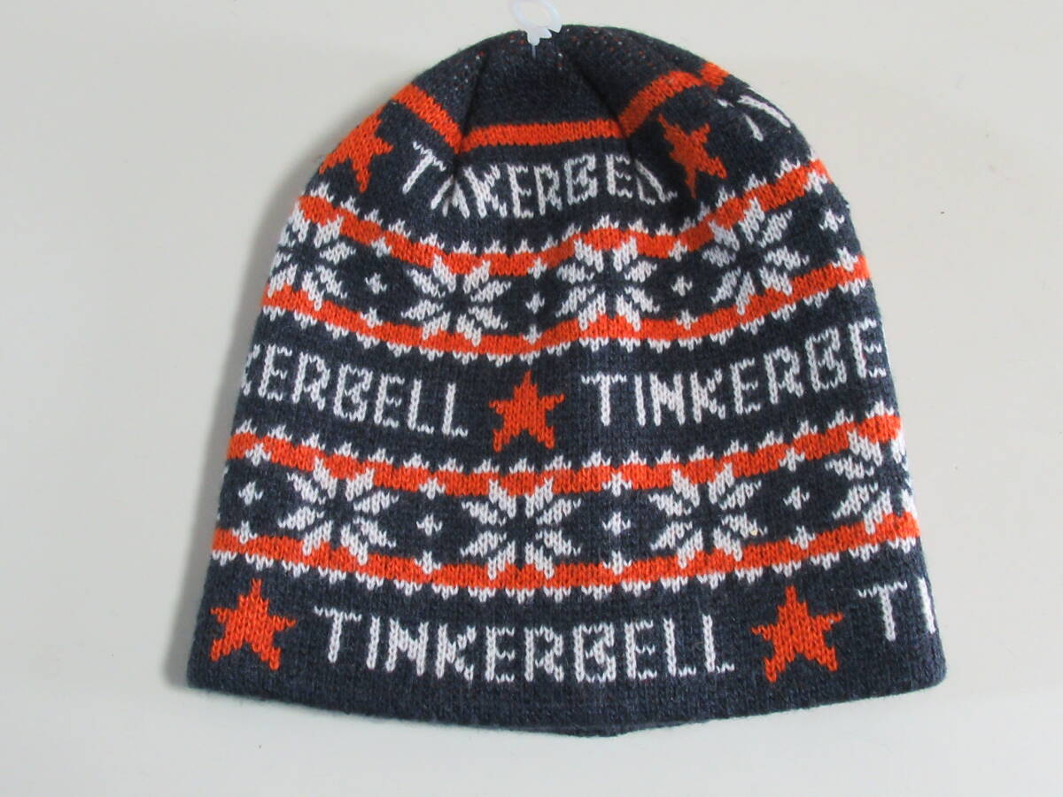 R7 10★ティンカーベル ニット帽 帽子 サイズM?タグなし(52~54㎝?) 子供用 キッズ ノルディック柄 家庭保管品拍卖