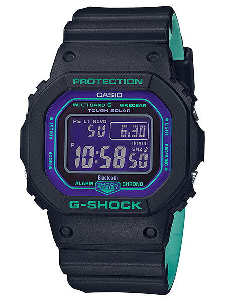 カシオG-SHOCK】Bluetooth 搭載 電波ソーラー◆GW-B5600BL-1DR/GW-B5600BL-1JF拍卖