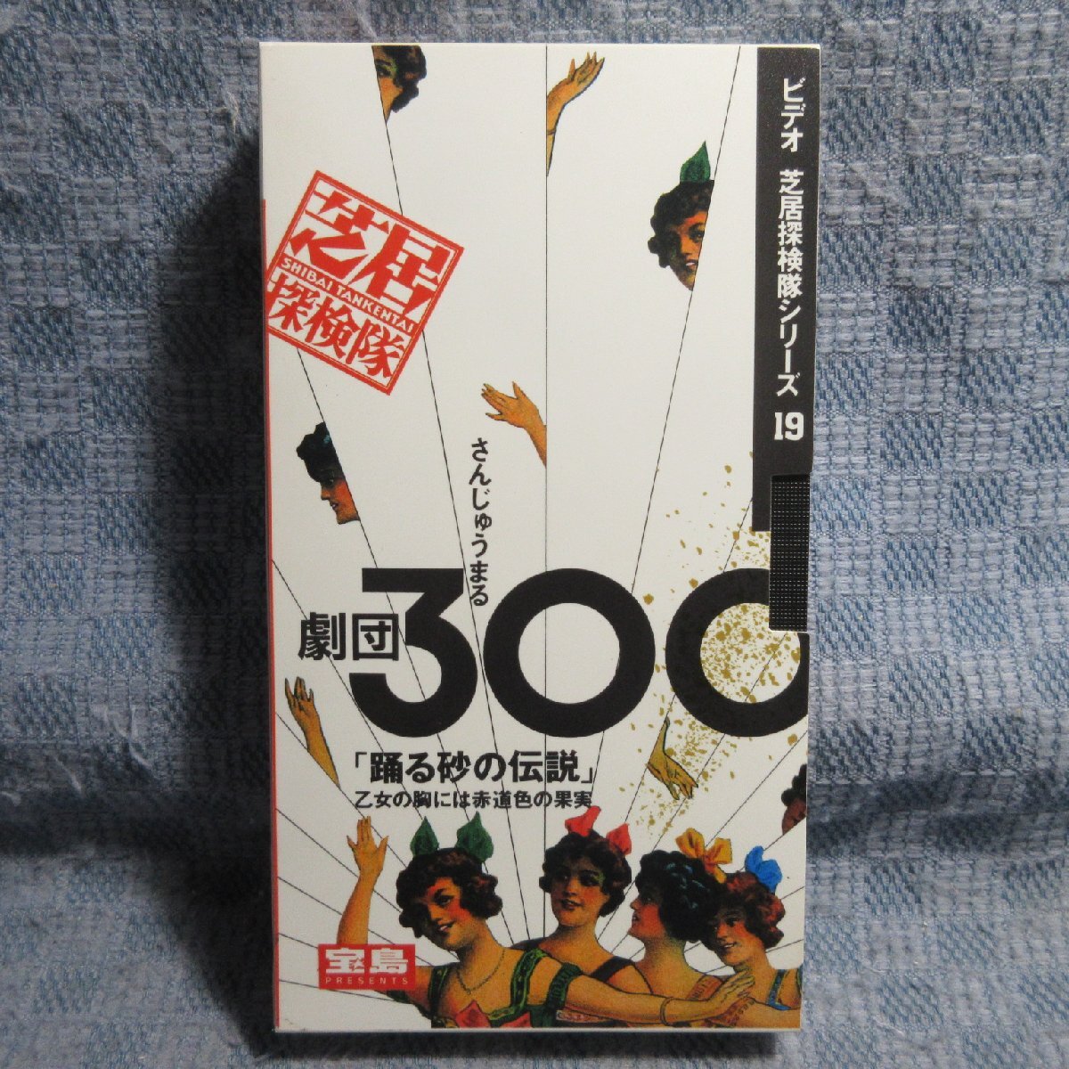 MA034●JDV-9059「芝居探検隊SERIES19 / 劇団300『踊る砂の伝説』乙女の胸には赤道色の果実」VHSビデオ拍卖