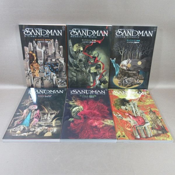 D326●原作:ニール・ゲイマン「サンドマン 序曲+1~5」インターブックス コミック計6冊セット 先着特典タロットカード付き 初版拍卖