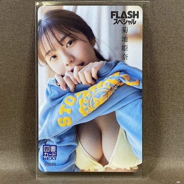 ZC194●【 菊池姫奈 FLASHスペシャル 未使用 図書カード 】図書カード500【CP】拍卖