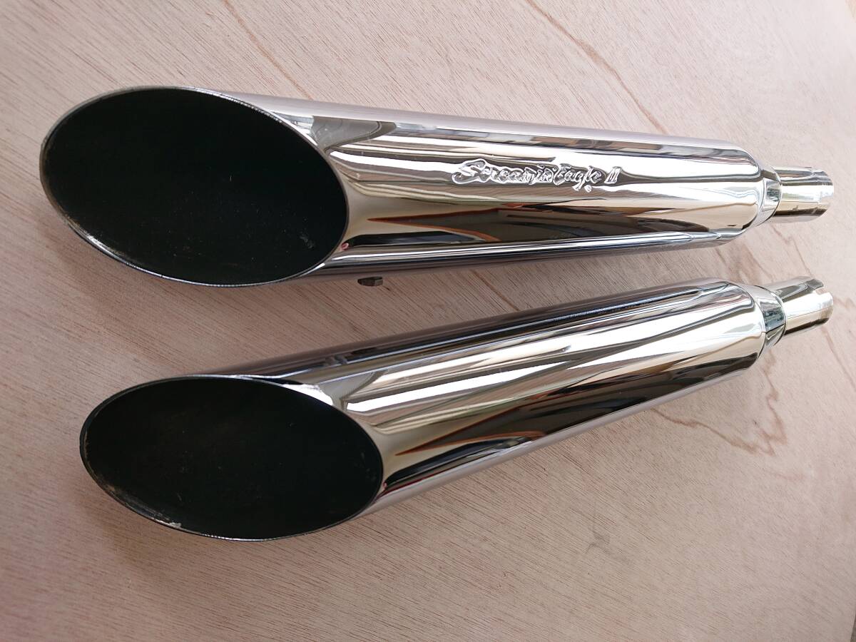 ハーレー スクリーミンイーグル Ⅱ 2 スラッシュカット スリップオン マフラー拍卖