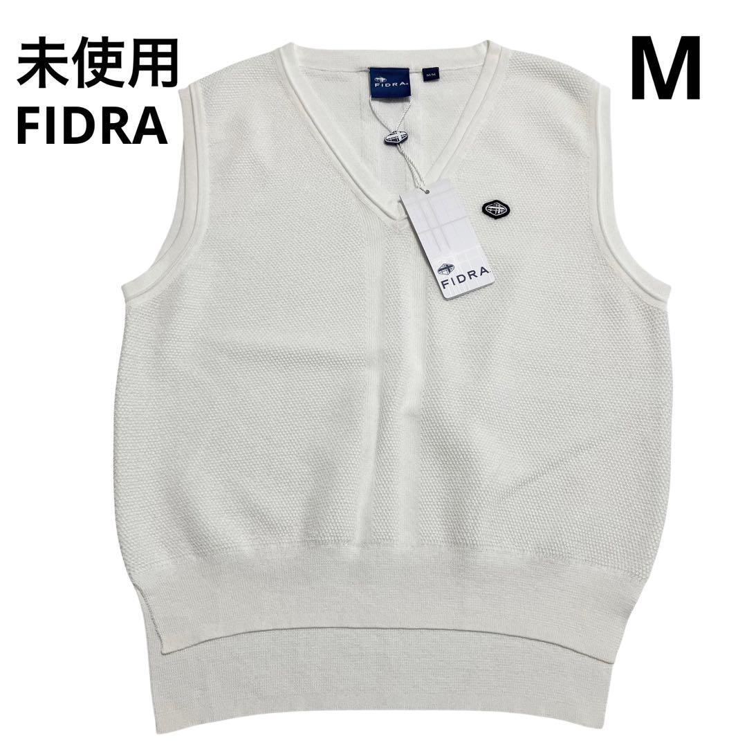 F728 未使用 フィドラ FIDRA ベスト ゴルフ レディース M ホワイト C1310拍卖