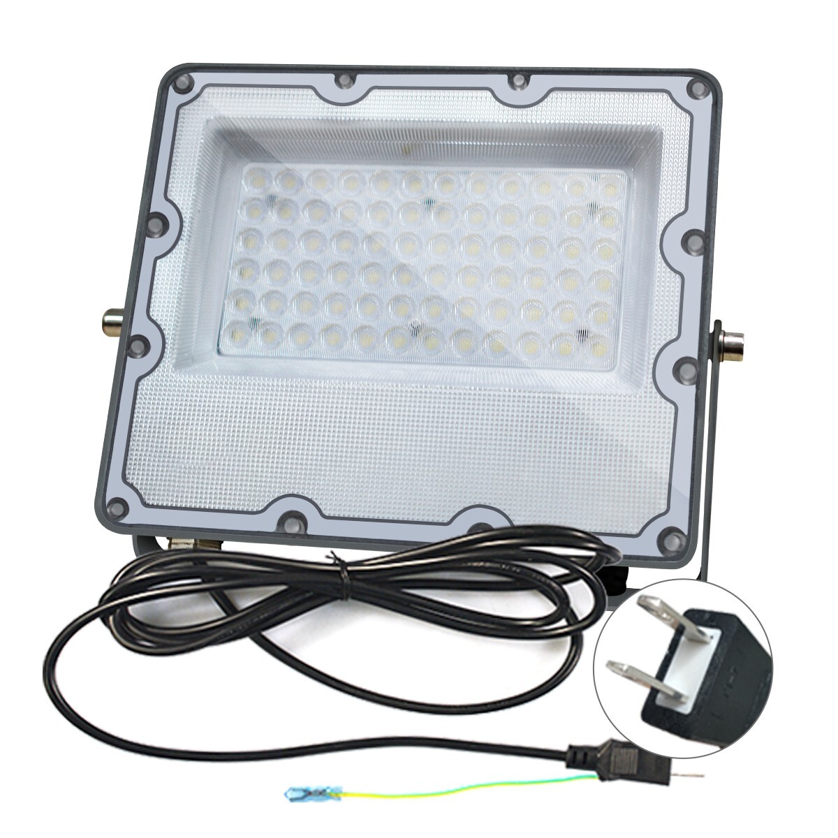 LED投光器 50W 極薄 正圧排気弁付き IP67 10400lm 85V-265V 軽量 led照明器具 屋外 昼光色(6500K) PSE PL保険 1個「WP-CBD-I-LED」拍卖