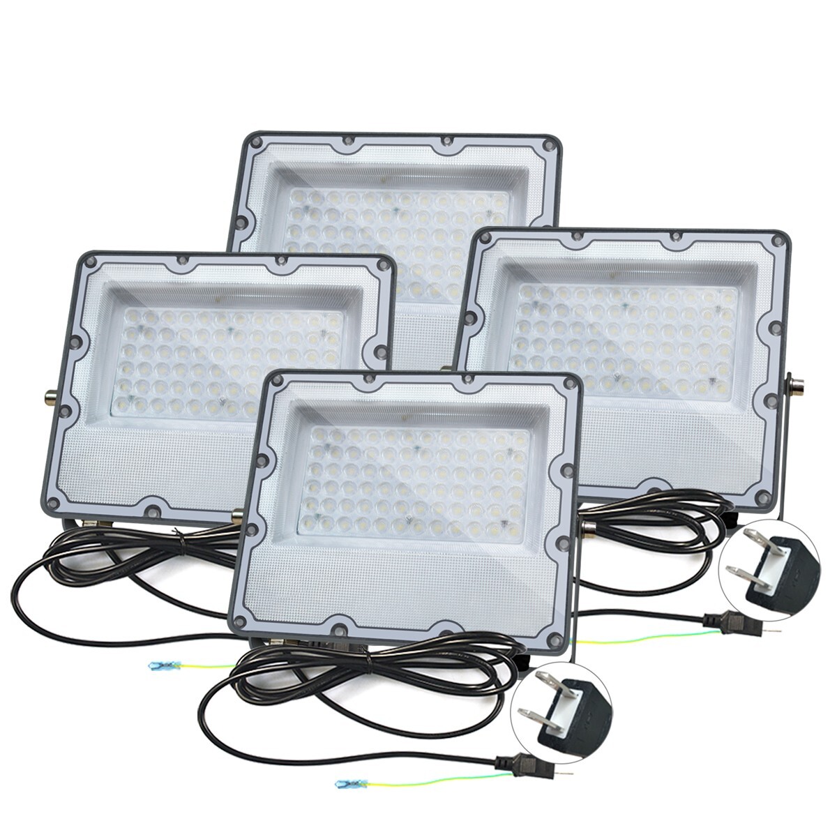 LED投光器 50W 極薄 正圧排気弁付き IP67 10400lm 85V-265V 軽量 led照明器具 屋外 昼光色(6500K) PSE PL保険 4個「WP-CBD-I-LEDx4」拍卖