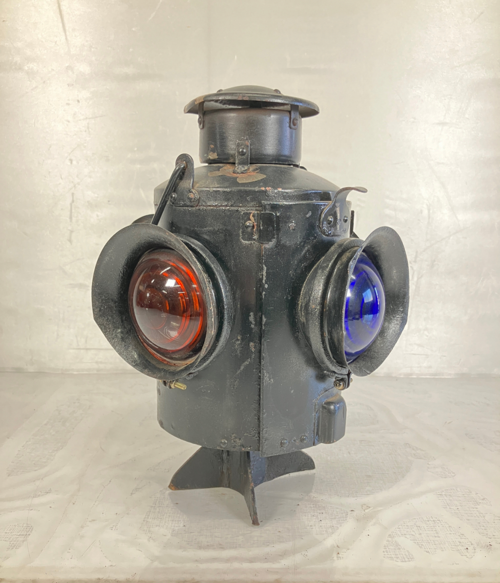 信号灯 転テツ標識灯 鉄道 ランプ 渡邉燈器株式会社 昭和50年製_EFE_C1028-F009拍卖