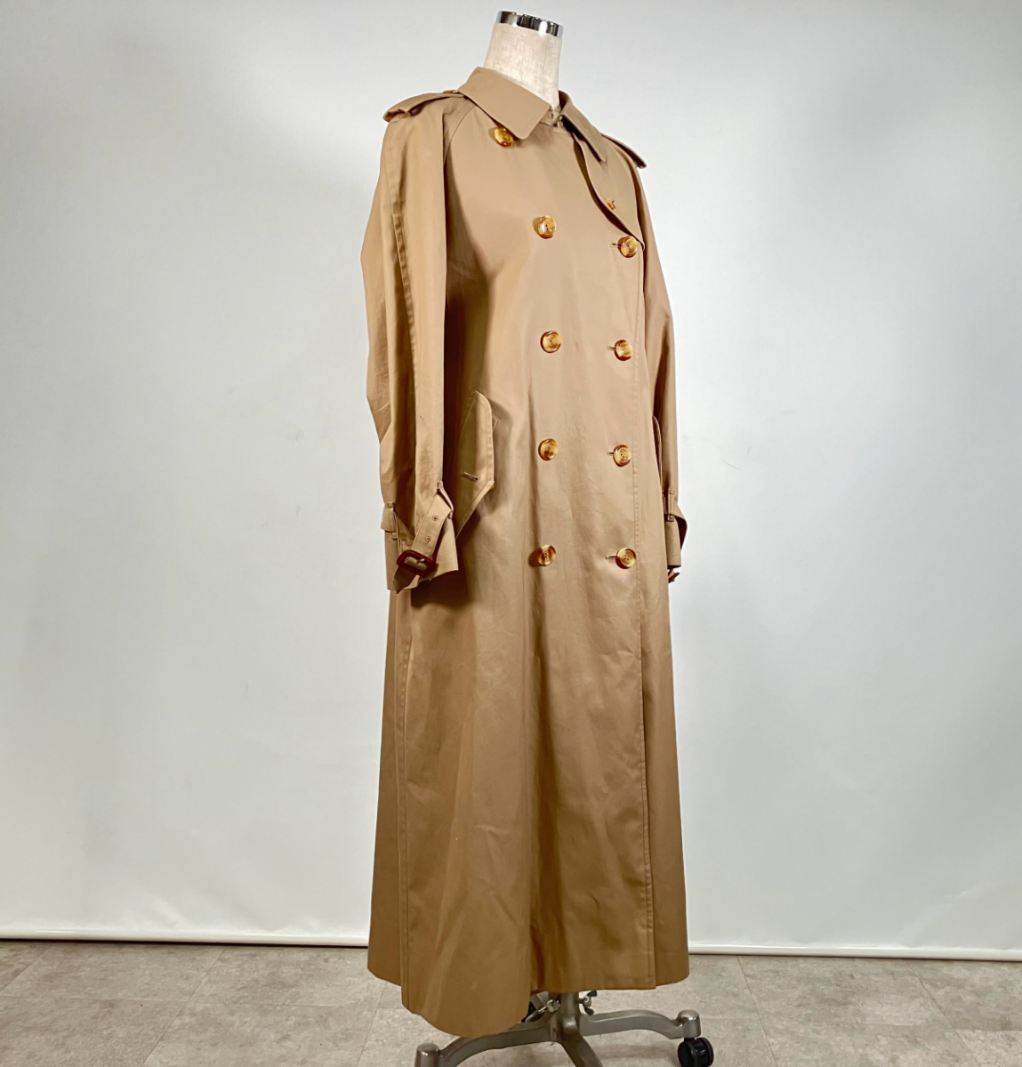 【美品】BURBERRY FD-082-911-42 11AB3 バーバリートレンチコート 80s~90s インバーテッドベント ウエストベルト完備_LFX_C1001-F011拍卖