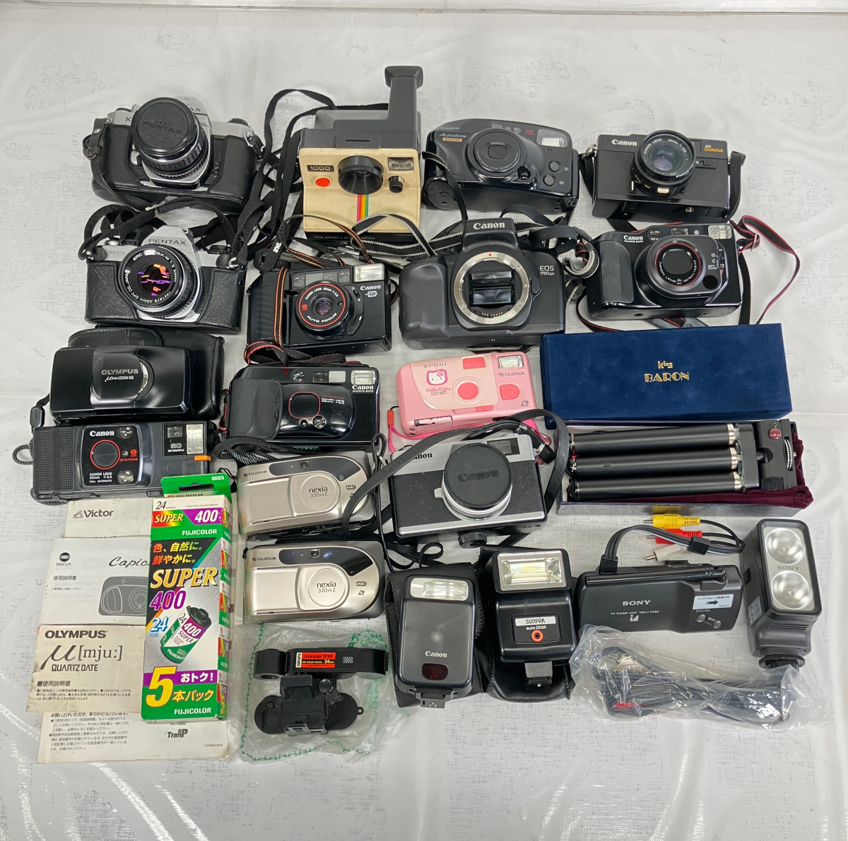 ★フィルムカメラまとめ Cannon キャノン Canonet28 PENTAX ペンタックス KM 等 カメラ まとめ売り_GFU_C1010-F01E拍卖