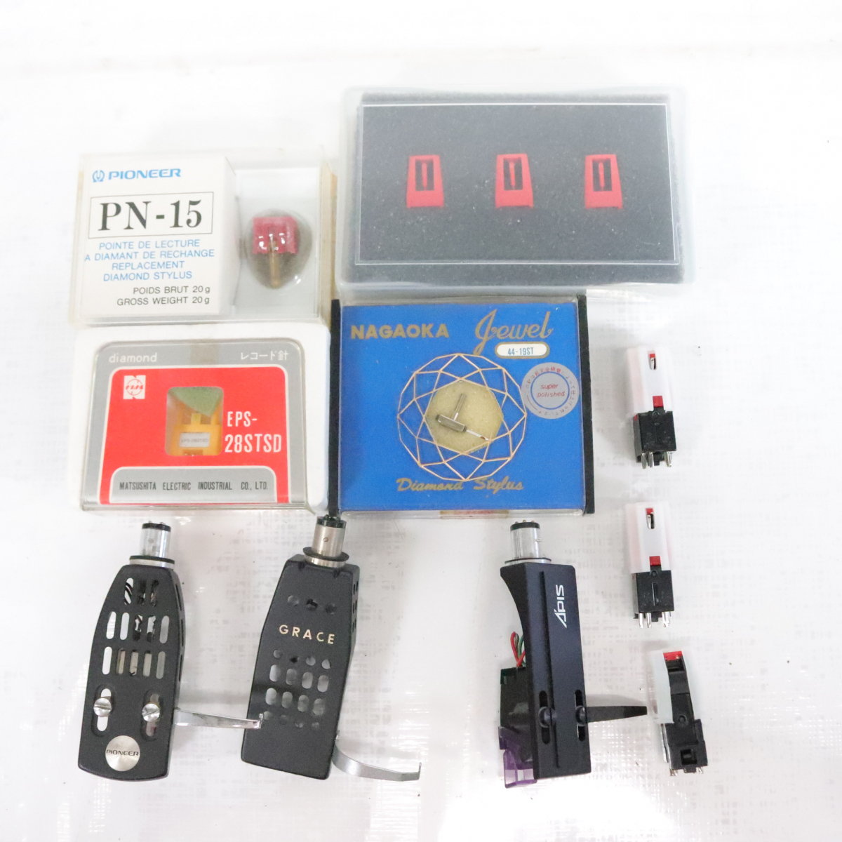 ★カートリッジ9点まとめ APIS GRACE PIONEER PN-15 diamond EPS-28STSD 等 ヘットシェル ターンテーブル用 _JFU_C1022-F017拍卖
