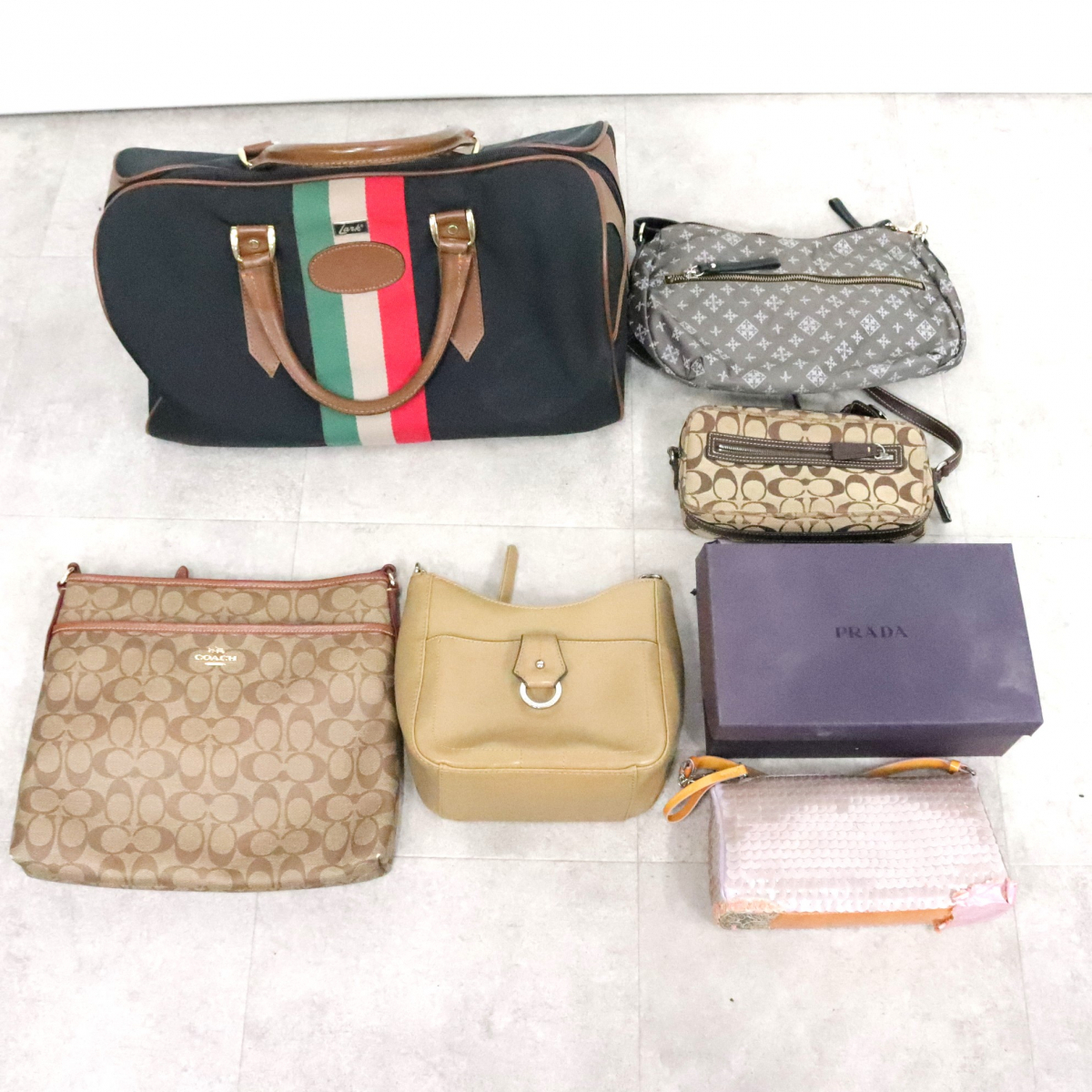 ★ブランドバックまとめ CHRISTIAN AUJARD COACH russet Lauk PRADA ボストンバック ショルダーバック ハンドバック _EFM_C1017-F026拍卖