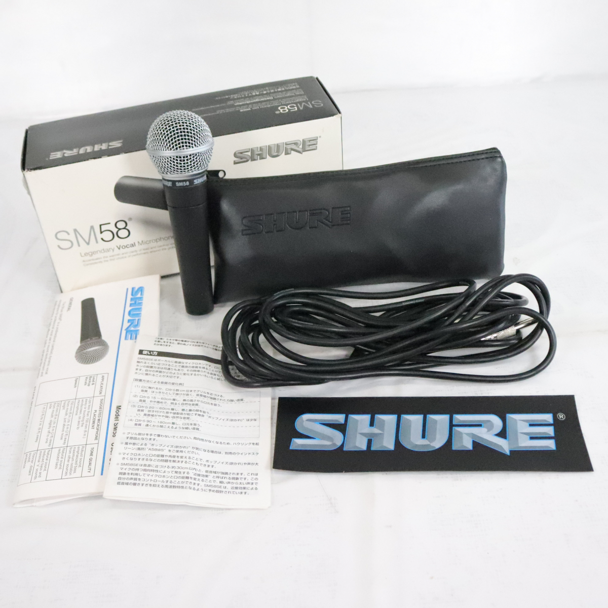 SHURE シュア SM58SE ボーカルマイク ケーブル付き _JFE_C1027-F002拍卖