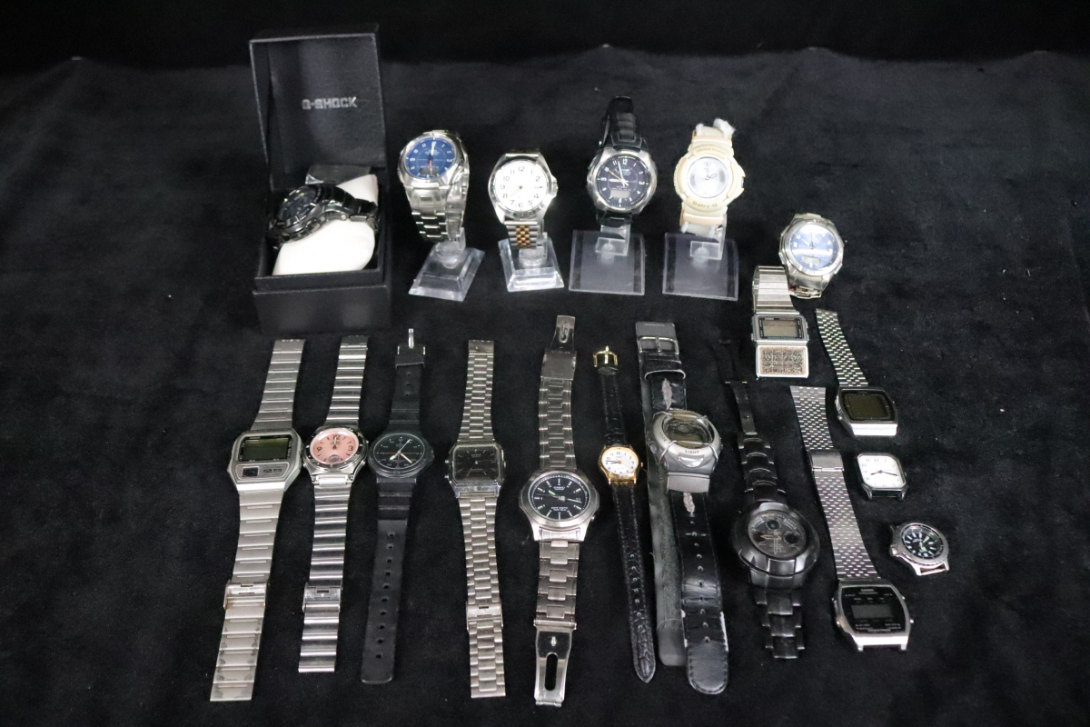 ★CASIO時計18点まとめ G-SHOCK Baby-G The G LINEAGE WAVE CEPTOR GW-1211BD EF-120 WVA-430J 等 腕時計 カシオ _EFM_C1007-F016拍卖