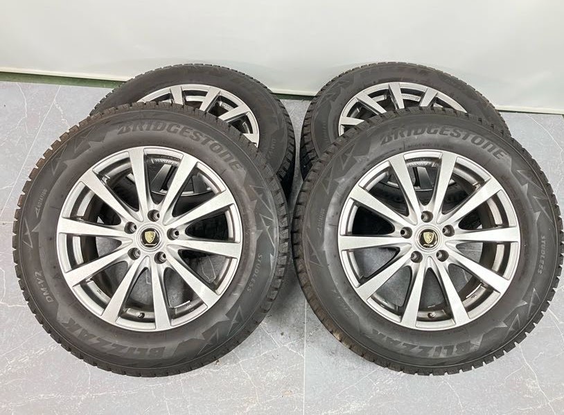 【4個口配送】MANARAY SPORT 17×7J 5穴 BRIDGESTONE 225/65R17 タイヤ ホイール_MFH_C1023-F018拍卖
