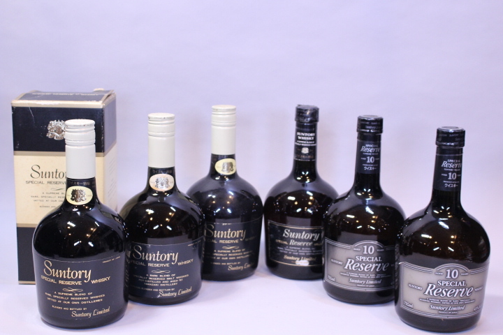 p-3440 未開栓古酒 SUNTORY SPECIAL RESERVE サントリー スペシャル リザーブ ウイスキー 760mL/750mL 6本拍卖