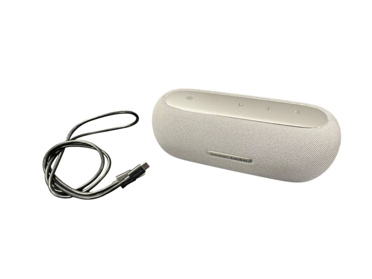 美品■harman/kardon LUNA ワイヤレス Bluetoothスピーカー グレー系 動作確認済み 使用感なし 目立つ傷なし 音楽 本体拍卖