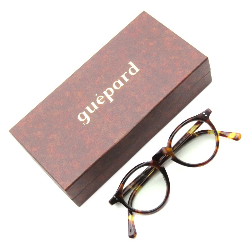 未使用 guepard ギュパール サングラス gp-09 日本製 ボストン パント フラットレンズ ecaille 65008723拍卖