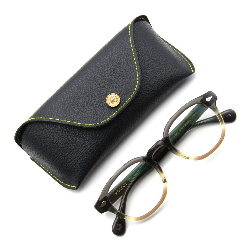 美品 MOSCOT モスコット メガネフレーム LEMTOSH 46 直営店限定 度入り 中国製 レムトッシュ ボスリントン GREY FADE BROWN 65008721拍卖
