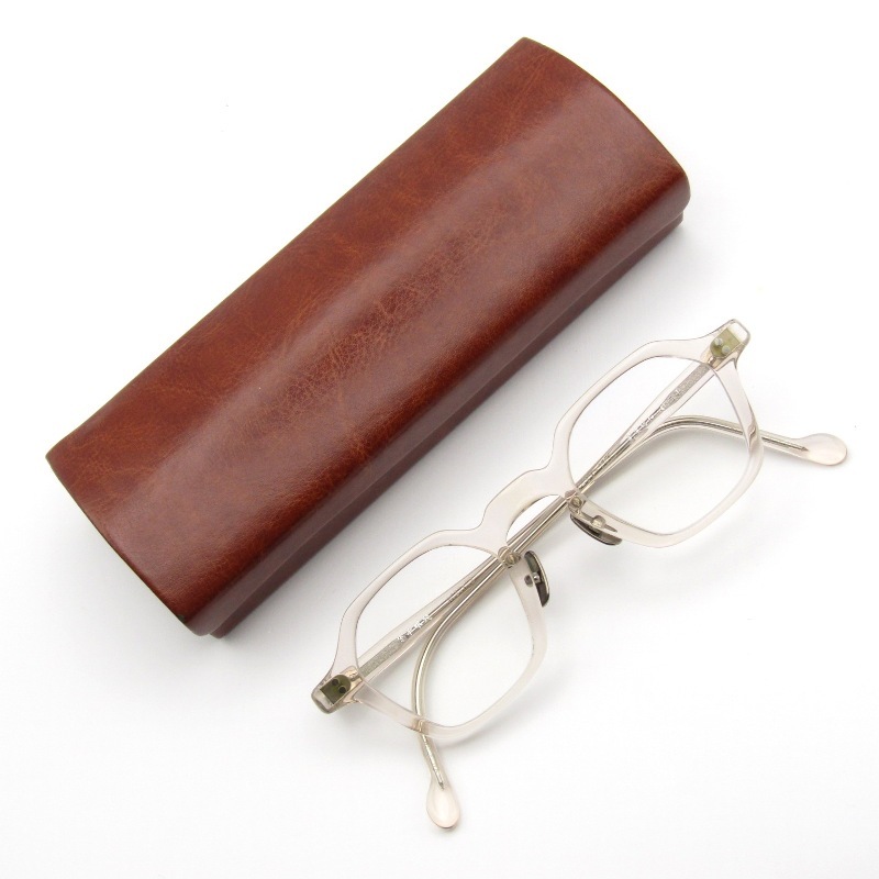 美品 金子眼鏡 カネコガンキョウ メガネフレーム KA-29 度入り 日本製 ヘキサゴン 六角形 アセテート LPK ライトピンク 65008730拍卖