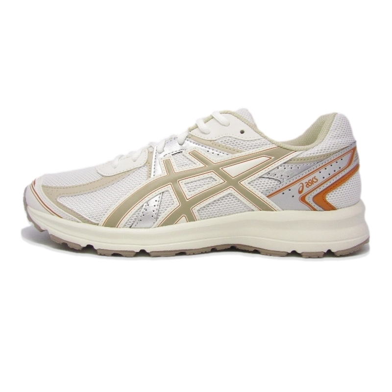 未使用 asics アシックス 27cm SportStyle JOG 100S 1203A684-101 スポーツスタイル ランニングシューズ WHITE/GREIGE 18001104拍卖
