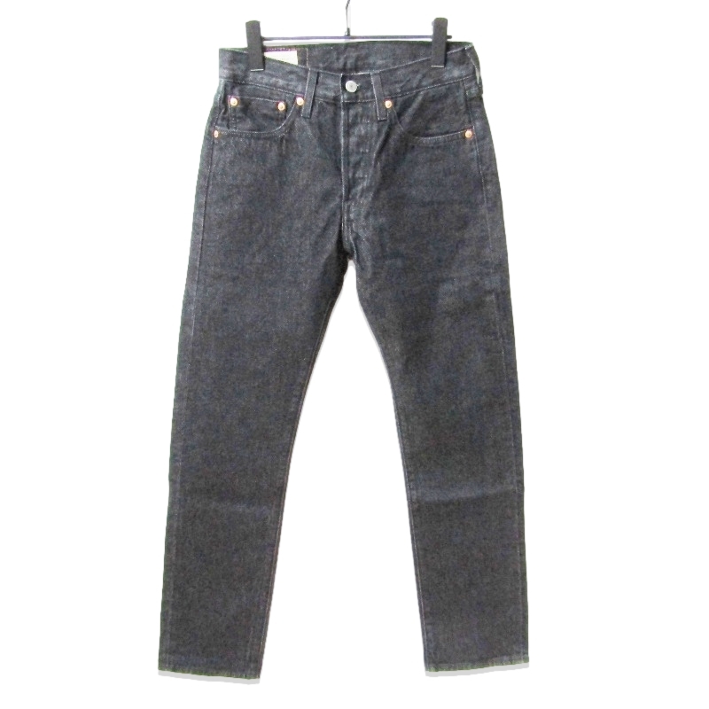 美品 Levis リーバイス デニムパンツ PC9-00501-3654 501 ボタンフライ 赤耳 ストレート ブラック 黒 28 27111391拍卖