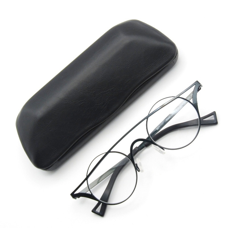 未使用 theo テオ メガネフレーム udon ベルギー製 ウドン 変形ラウンド ツーブリッジ シートメタル 501 ダークグリーン 61003834拍卖