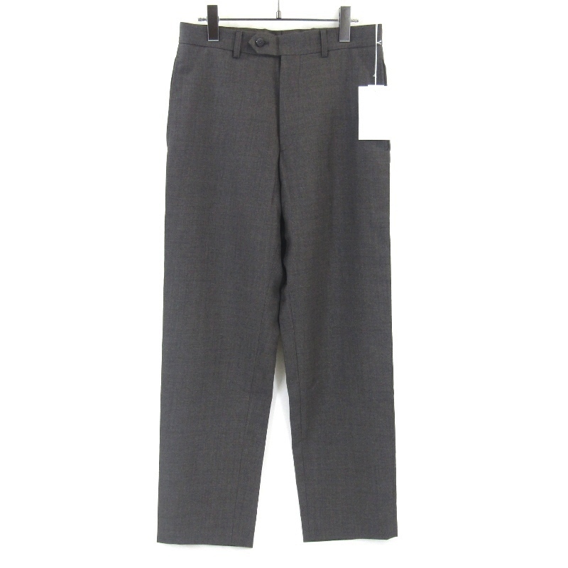 未使用 Cale カル WOOL SHARKSKIN VIST NO TUCK SLACKS C243F07P01 スラックスパンツ ウール 日本製 グレー 3 タグ付き 65008743拍卖