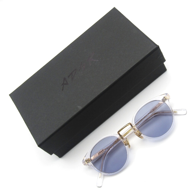 未使用 A.D.S.R. エーディーエスアール サングラス EDDIE 中国製 エディ ボストン コンビ ADSR 04g Clear/Gold 61003825拍卖