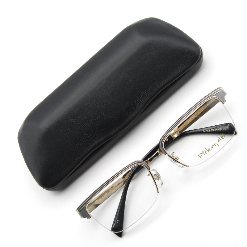 未使用 Ptolemy48 トレミー48 メガネフレーム ST-010 SATURN 日本製 サターン メタルブロウ MS マットシルバー/ゴールド 61003847拍卖