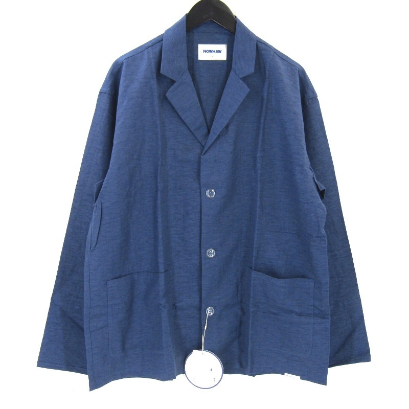 未使用 NOWHAW ノウハウ day pajama P-S392-H セットアップ デイパジャマ 日本製 ネイビー 1 タグ付き 65008772拍卖