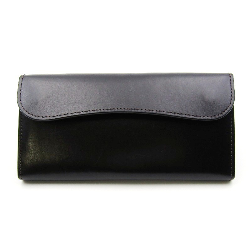 WILDSWANS ワイルドスワンズ 長財布 サドルプルアップ WAVE ウェイブ ベルギー マシュア社 日本製 ブラック 黒 24005447拍卖