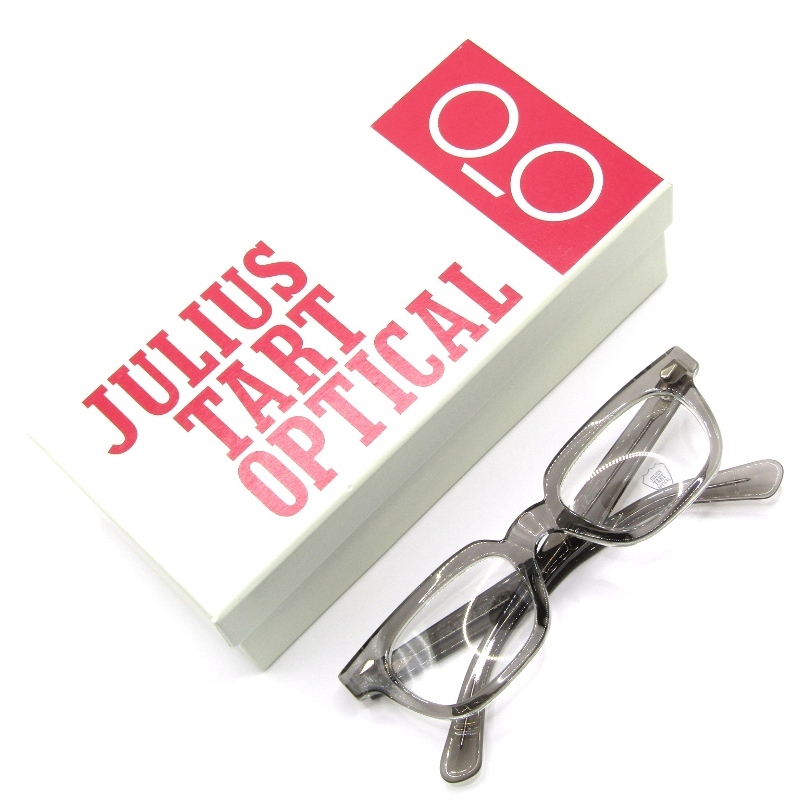 未使用 JULIUS TART OPTICAL ジュリアスタートオプティカル メガネフレーム T-man 49-23 PL-029L 日本製 GREY-CRYSTALII 65008804拍卖