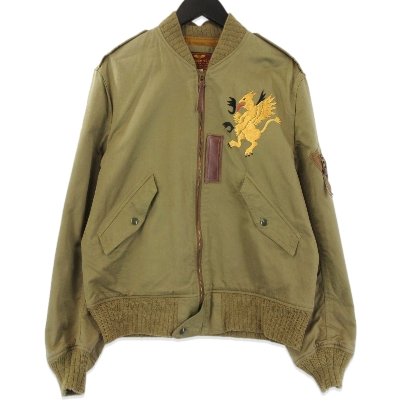 BUZZ RICKSON'S バズリクソンズ フライトジャケット L-2 BR11505 ミリタリージャケット カーキ 40 71013862拍卖